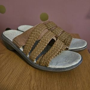Spenco Brown Slip-on Sandals
